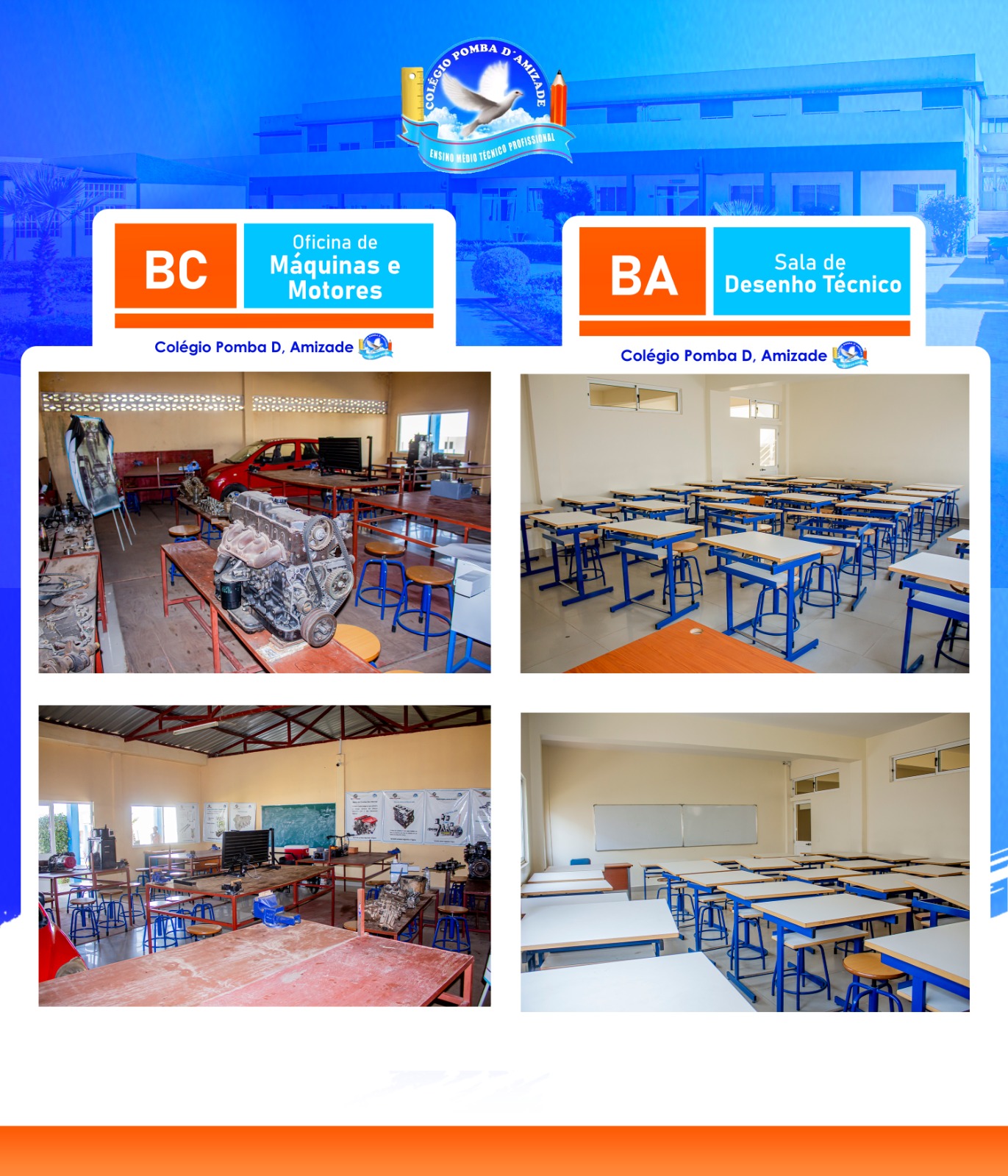 Oficina de Máquinas e Motores e Sala de Desenho
